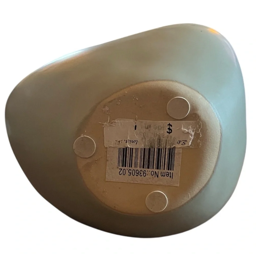 Ceramic Matte Sage Asymmetrical Vase